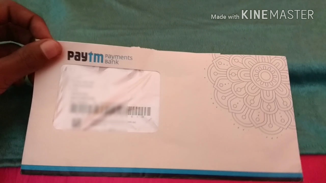 Paytm payments Bank debit card Unboxing
