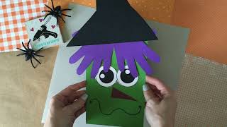 Paper Handprint Witch Keepsake