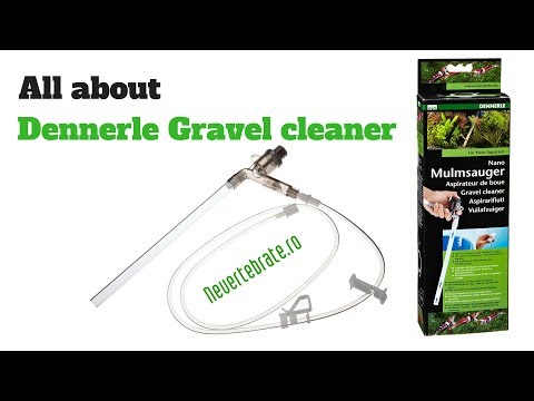 Сифон ґрунту Dennerle Gravel Cleaner для ґрунту 180 см із грушею, видео 1
