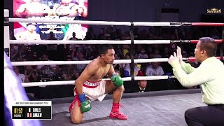 Marlon Tapales pinasuko sa 1st round ang kalaban full fight