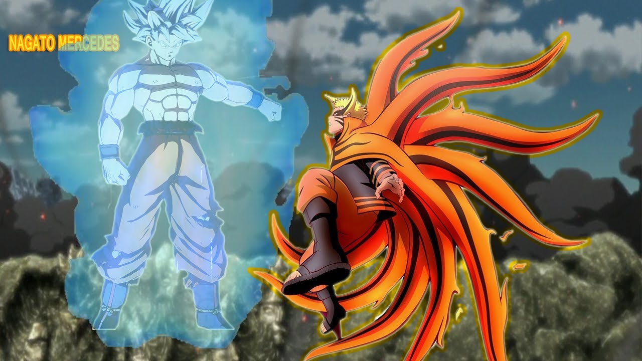 Naruto Modo Bárion VS Goku Instinto Superior Completo ( Naruto venceu a  ultima )