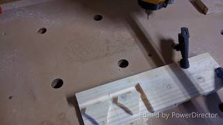 Mostly Printed CNC -MPCNC - Quick and dirty test run #4