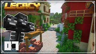 Legacy SMP | Building a Tuscan Marketplace \& fighting a wither! | Episode 7
