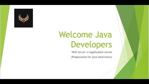 Java Interview question || Web server vs Application server || Apache tomcat is web or app server