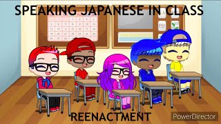 Speaking Japanese in Class reenactment