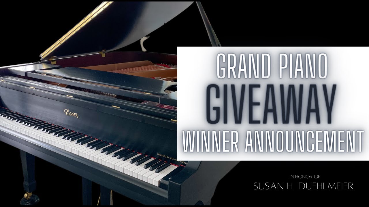 The Grand Piano Giveaway Winner Is..... YouTube