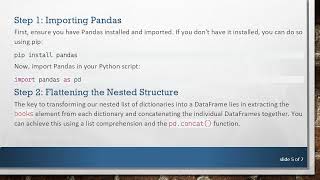 How to Convert a Nested List of Dictionaries into a Pandas DataFrame with Ease