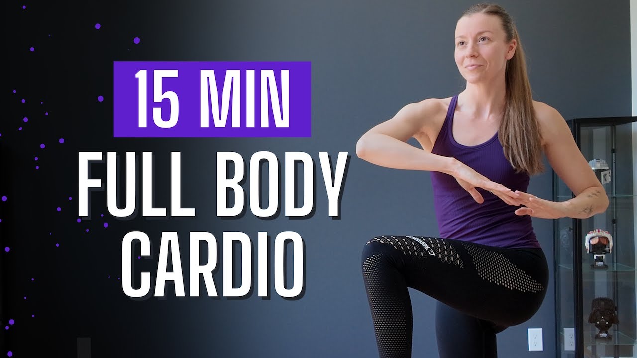 15 Minute FULL BODY CARDIO at Home | No Jumping + No Equipment - YouTube