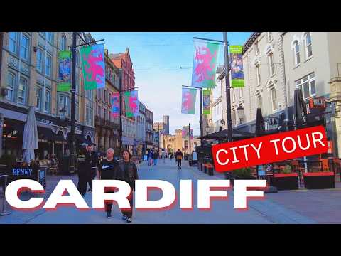 Ref:Ub3fW62lvOY CARDIFF WALES | Amazing MUST SEE  Tour Of City Centre & MAGNIFICENT Castle | 4K Walking Tour