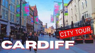 Famous CARDIFF WALES | Amazing MUST SEE  Tour Of City Centre & MAGNIFICENT Castle | 4K Walking Tour Net Worth