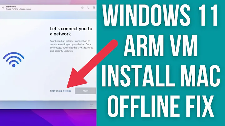 Windows 11 ARM Offline Install Fix (No Network Internet) M1 Mac - UTM, VMware Fusion VM (OLD)