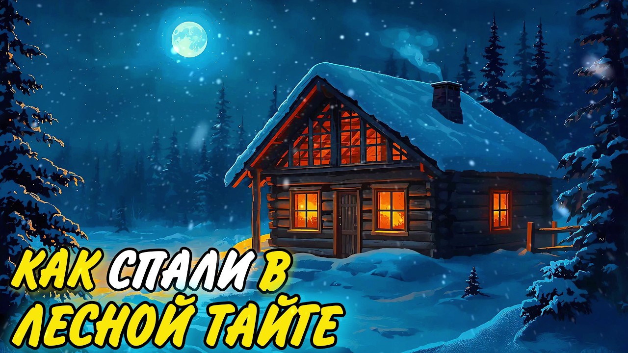 Ночь на лесной заимке 19 века: тайга, мороз и покой🌛 Лекция для сна