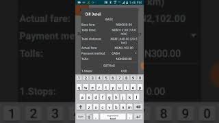 d02 - Bill Detail Window, adding tolls and extras screenshot 4