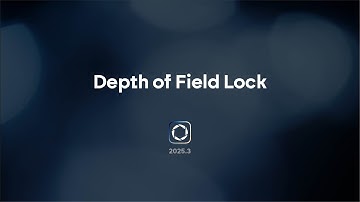 KeyShot Studio - Depth of Field Lock in Camera Settings