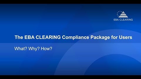 The EBACL Compliance Package explained