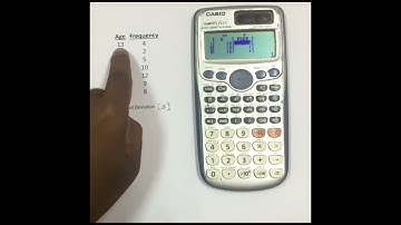 Standard Deviation and Mean - CASIO FX-991 ES PLUS calculator
