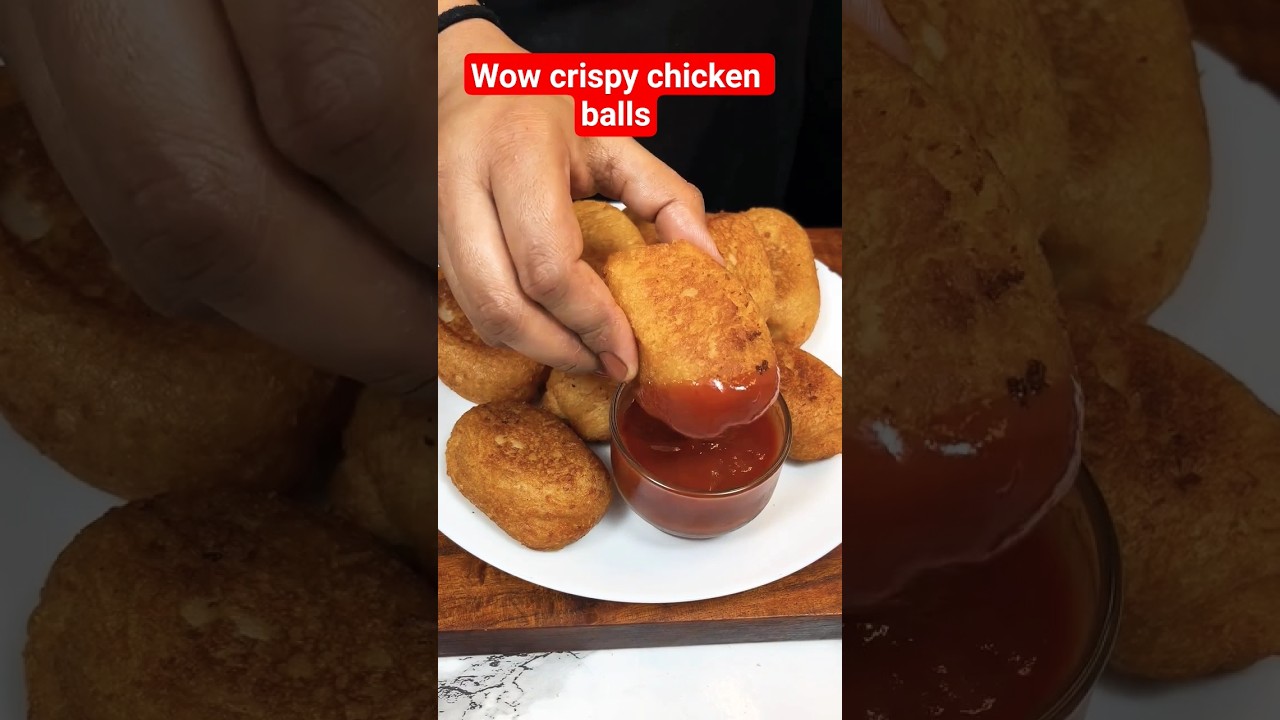 Crispy chicken balls 