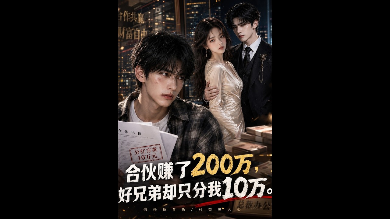 💥【全集】正片搶先看 |《合夥賺了200萬，好兄弟卻只分我10萬》#AA短劇批發 #AI #真人AI短劇 #都市 #drama #短劇 #短劇全集 #逆襲 #情感