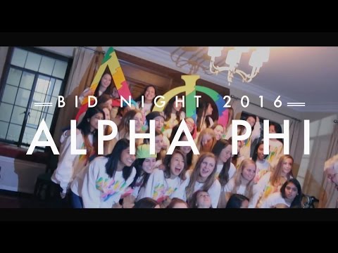 Alpha Phi NU Bid Night 2016