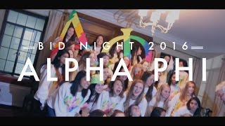 Alpha Phi NU Bid Night 2016