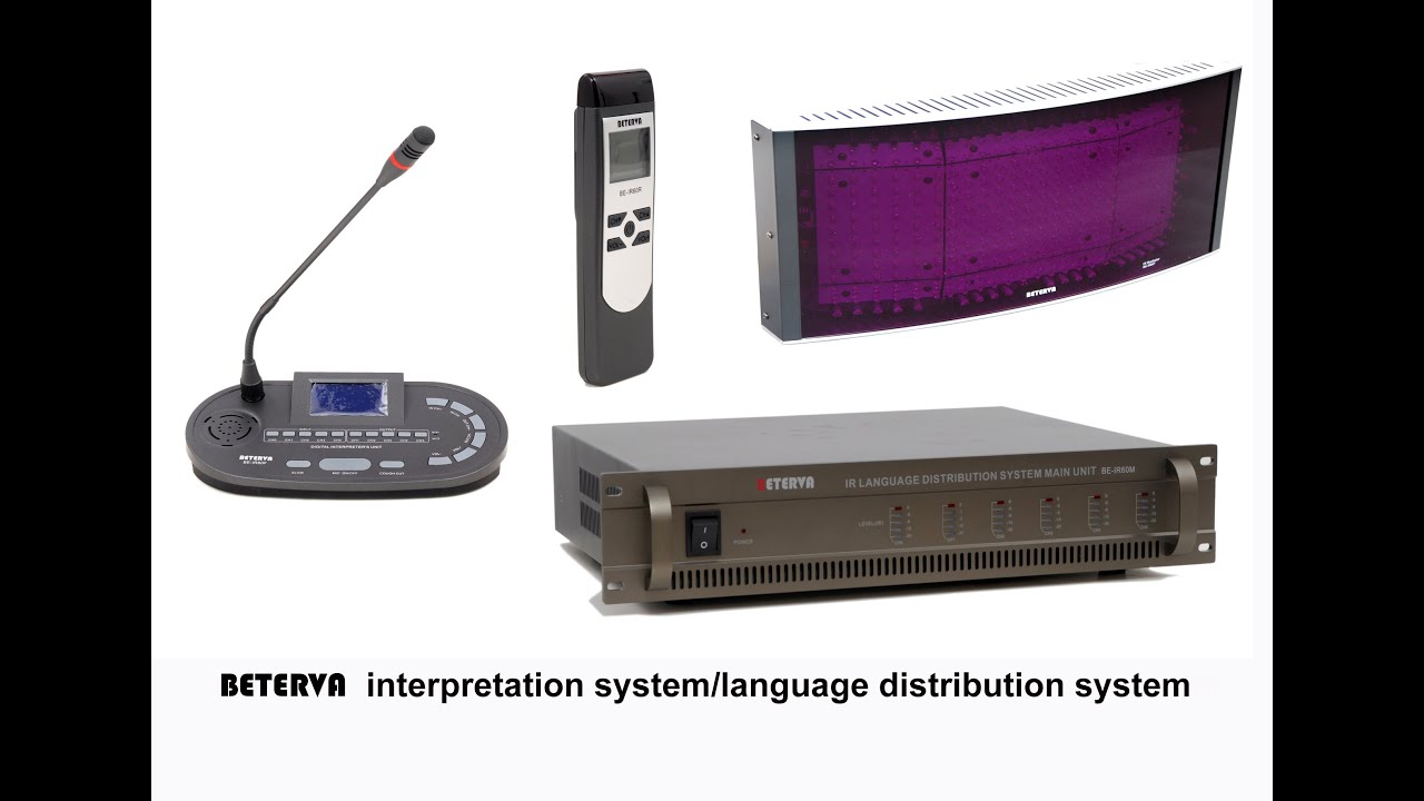 language distribution system infrared interpretation system Infrared Conference Interpretation