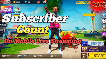 How To Add Live Subscriber Count On Mobile Live Stream || Live Subscribers Count कैसे लागए In 2025||
