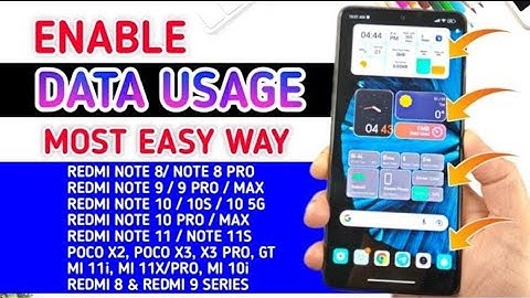 How To Enable Data Usage Option Most Easy Way | How to Enable Data Usage Options in Miui No Root