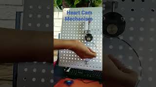 Heart cam mechanism with roller follower #mechanisms #cams #followers