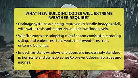 What New Building Codes Will Extreme Weather Require? - Man vs. Disaster