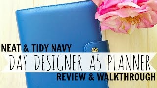 Day Designer A5 Planner//Review & Walkthrough//Ft. Neat & Tidy Navy