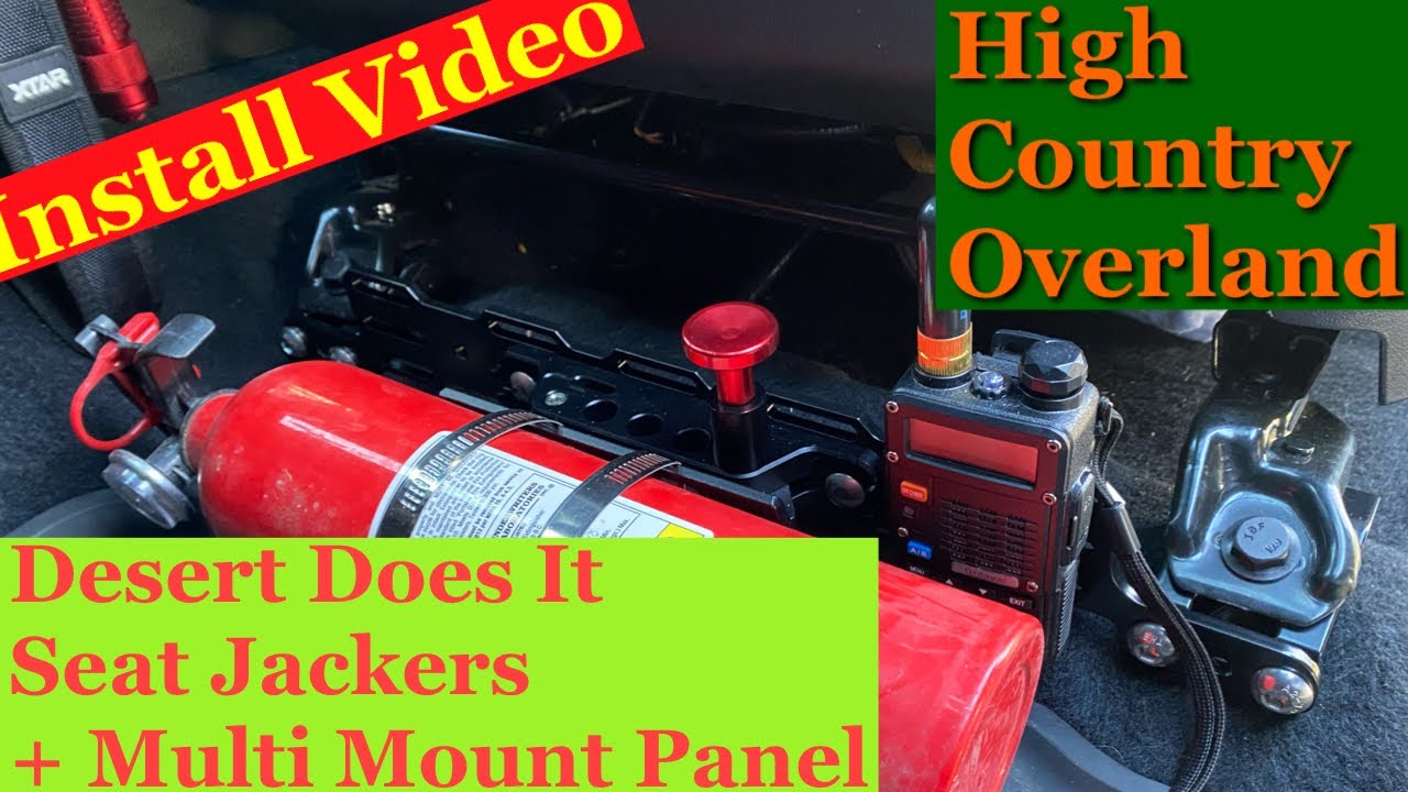 Install Video Desert Does It Seat Jackers and Multi Mount Panel YouTube