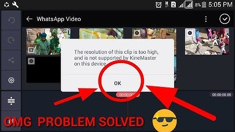 How to solve kinemaster high resolution video problem