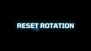 Reset Rotation | ZONECORE Cinema Robots Motion Control Software V2.0