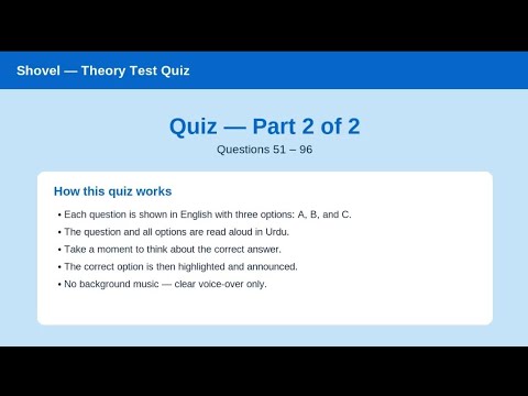 Top Forklift & Shovel Test Questions | English + Hindi & Urdu Answers