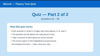 Top Forklift & Shovel Test Questions | English + Hindi & Urdu Answers