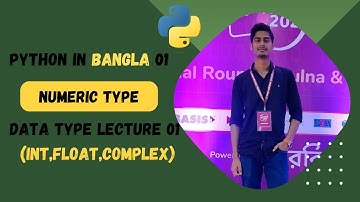 Python Data Types 01: Numeric Type(int,float,complex) | Bangla Python Tutorial 01 - PyCharm 2023