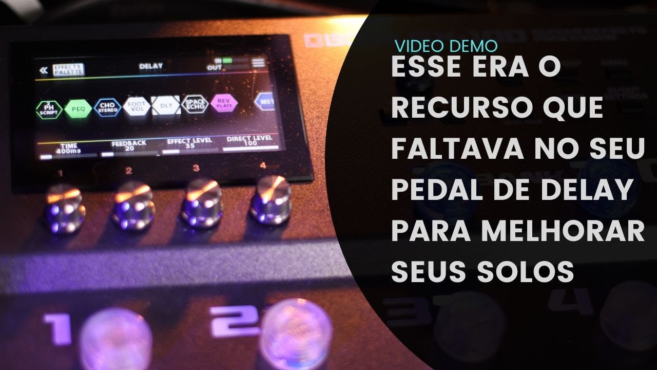 ERA ESSE O RECURSO QUE FALTAVA NO SEU PEDAL DE DELAY PARA O SEU SOLOS