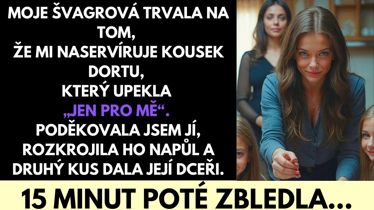 Na rodinné večeři mi švagrová s úsměvem podala kousek dortu, který prý upekla speciálně pro mě. Věděla jsem, že mě celé roky tiše sráží, ale nikdy jsem nečekala tohle. Když jsem kousek nabídla...