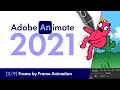 Adobe animate 2021 frame by frame animation 2  beginners tutorial
