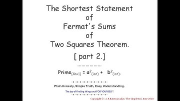 The Shortest Statement of Fermat
