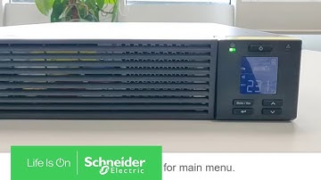 How To Disable Manual Bypass In SRV5KL-IN Through the Display | Schneider Electric Support