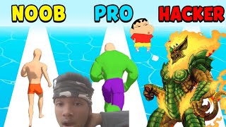 NOOB vs PRO vs HACKER in MONSTER DRAFT with SHINCHAN,GOD HULK and CHOP | Krioto Gaming