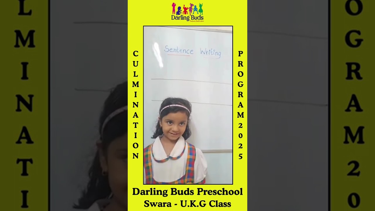 Culmination Program. Our kids are Building confidence through words vocabulary and communication