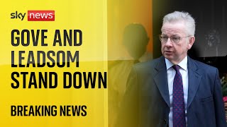 Andrea Leadsom and Michael Gove announce they are standing down at the July general election