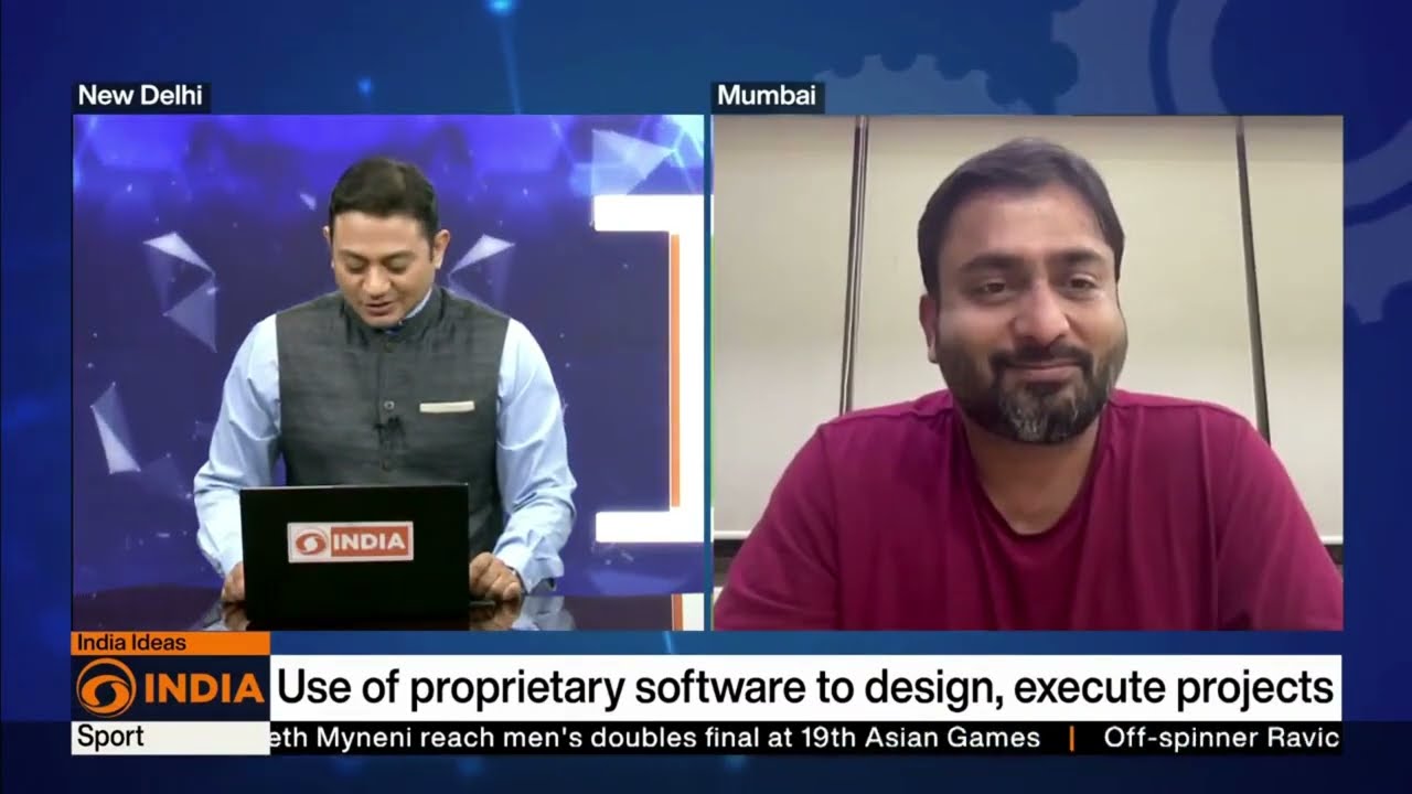 Discussion on technology disrupting interior designing with Gautam Roy on India Ideas, DD News!