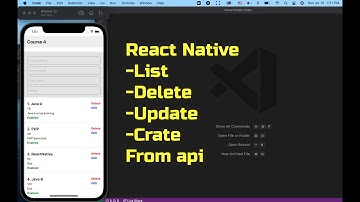 react native CRUD using API