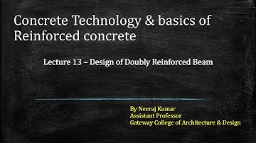 Lecture 13 Part 3 Design of Doubly reinforced beam - Example solution