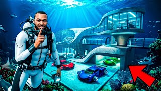 Franklin Bought New Underwater Luxury House In Indian Bike Driving 3D | GTA 5 screenshot 4