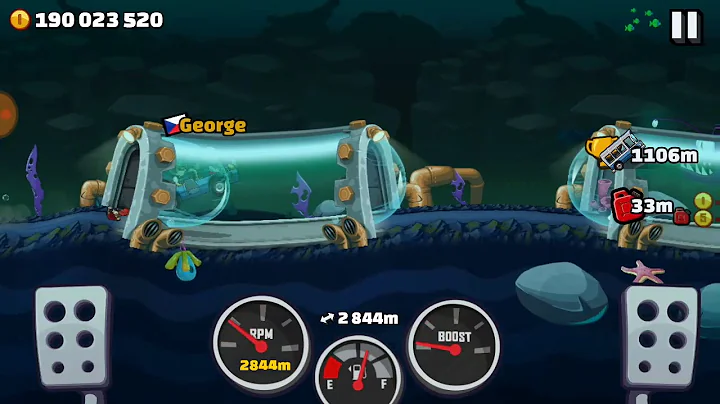 Hill Climb Racing 2 - Bus on Rustbucket Reef 5574m