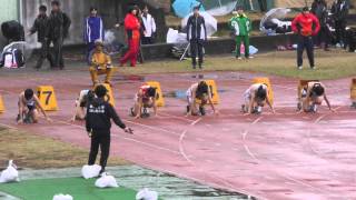 20151114群馬県高校混成競技会女子100ｍ7組